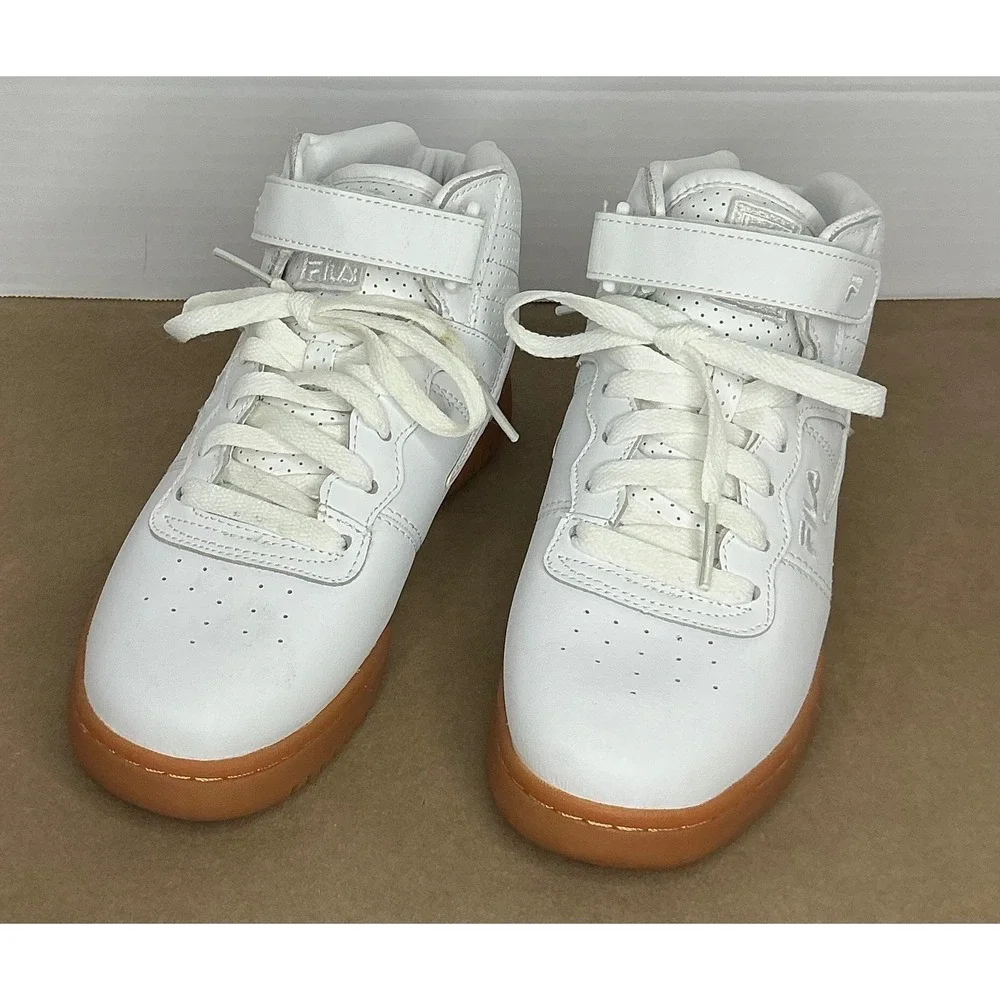 Fila Original Fitness Mid Womens White Gum Sole Sneakers 3VF80128-156 Size 6‎
